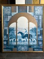 Paard en honden. Print ART., Ophalen
