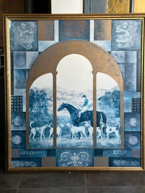 Paard en honden. Print ART., Antiek en Kunst, Kunst | Overige Kunst, Ophalen