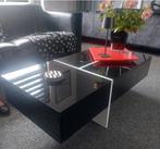 Salontafel hoogglans zwart/wit, Ophalen, Zo goed als nieuw, 50 tot 100 cm, Minder dan 50 cm