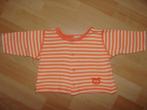 Gestreept oranje vestje, Kinderen en Baby's, Babykleding | Maat 68, Ophalen of Verzenden, Gebruikt, Jongetje of Meisje, Truitje of Vestje
