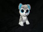 Ty Slush wit grijs hond husky 17 cm, Ophalen of Verzenden, Zo goed als nieuw, Hond