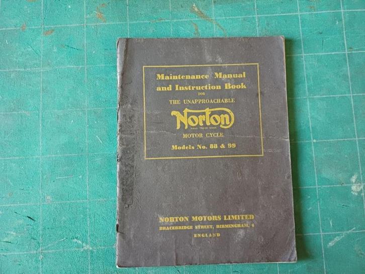 NORTON 88 & 99 maintenance manual and instruction book, Motoren, Handleidingen en Instructieboekjes, Overige merken, Ophalen of Verzenden