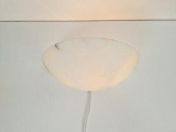 Vintage albast natuursteen wandlamp marmer ’70 Regency beschikbaar voor biedingen