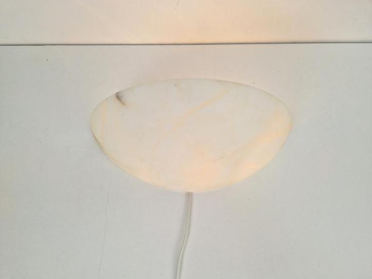 Vintage albast natuursteen wandlamp marmer ’70 Regency, Huis en Inrichting, Lampen | Wandlampen, Gebruikt, Overige materialen