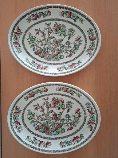 schaal bord ovaal Indian Tree Johnson Brothers, Huis en Inrichting, Keuken | Servies, Zo goed als nieuw, Bord(en), Overige stijlen