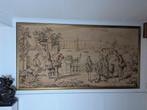 Antieke göbelin/wandtapijt inclusief lijst. Grote maat., Ophalen