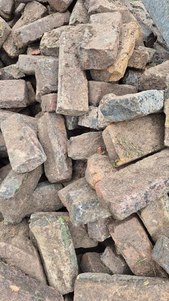 OUD GEBAKKEN WAALTJES, Tuin en Terras, Tegels en Klinkers, Gebruikt, Klinkers, Keramiek, Ophalen of Verzenden