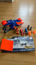 Nerf Nitro - afschiet “pistool” met 3 auto’s, Kinderen en Baby's, Speelgoed | Speelgoedvoertuigen, Ophalen of Verzenden, Zo goed als nieuw