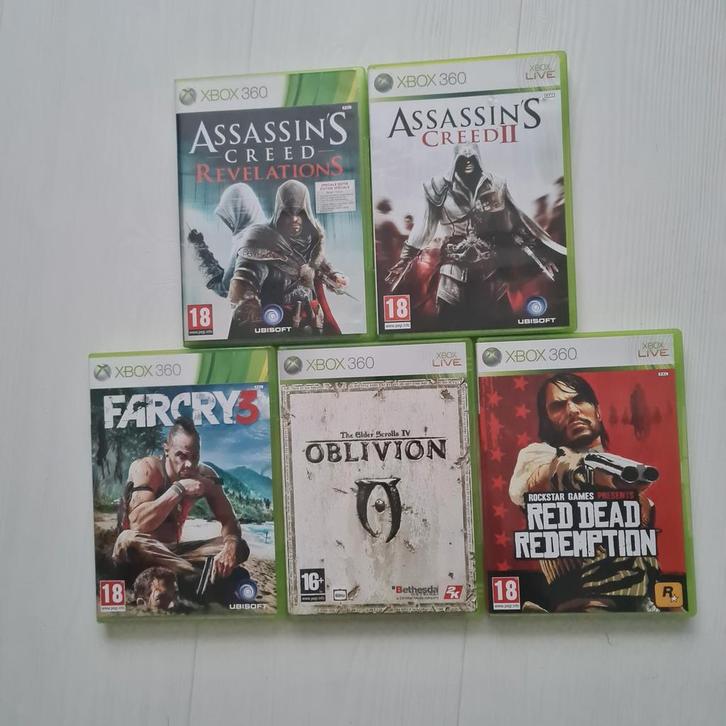 Assassin's Creed, Far Cry, Oblivion, Red Dead Redemption, Spelcomputers en Games, Games | Xbox 360, Gebruikt, Avontuur en Actie