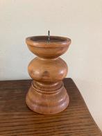 Houten kandelaar, Ophalen of Verzenden, Hout, Minder dan 25 cm