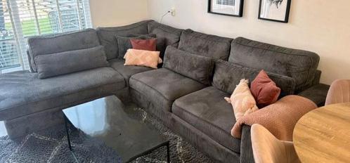 Antraciet/grijze ribbank 3.15x 2.60., Huis en Inrichting, Banken | Bankstellen, Gebruikt, Ophalen