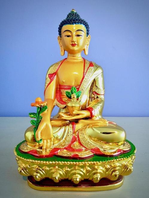 MEDICIJN BOEDDHA BEELD RESIN 21 CM, Huis en Inrichting, Woonaccessoires | Overige, Nieuw, Ophalen of Verzenden