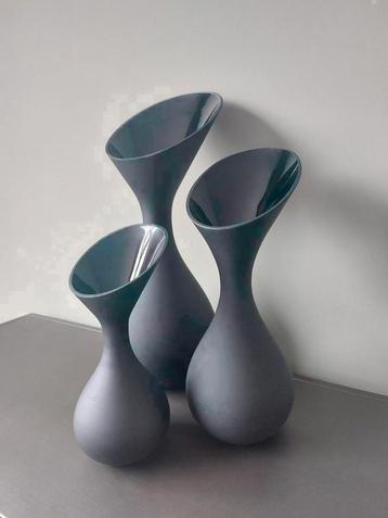 Vaas Light & Living mat zwart chique vazen 3 stuks Nieuw beschikbaar voor biedingen