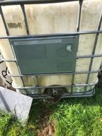 Waterbak 1200L in gegalvaniseerd krat - Hemelwateropvang, 150 liter of meer, Ophalen, Gebruikt, Kunststof