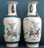 2 chinees porseleinen vazen, Kanton, gemerkt., Antiek en Kunst, Ophalen of Verzenden