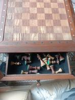 Groot schaakbord tafel 50x50, Ophalen of Verzenden, Gebruikt