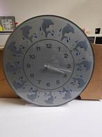 Leuke Wandklok met Dolfijnen, Ophalen of Verzenden, Zo goed als nieuw, Analoog, Wandklok