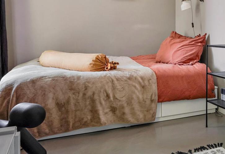 IKEA tweepersoonsbed Nordli + matras, Huis en Inrichting, Slaapkamer | Bedden, Gebruikt, Tweepersoons, 140 cm, 200 cm, Hout, Wit