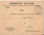 WITTEM 1952 Dienstenvelop Gemeentebestuur, 1940 tot 1960, Gelopen, Ophalen of Verzenden, Limburg