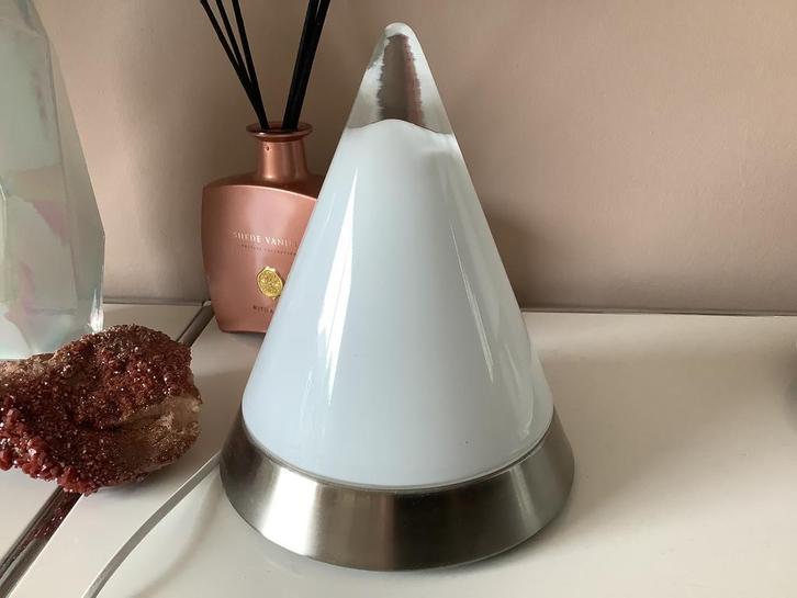 Peil & putzler kibo glazen design tafellamp, Huis en Inrichting, Lampen | Tafellampen, Zo goed als nieuw, Minder dan 50 cm, Ophalen