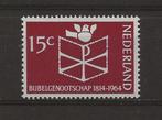 Nederland – Bijbelgenootschap - 1964 – Postfris, Postzegels en Munten, Postzegels | Nederland, Verzenden, Na 1940, Postfris