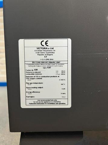 Hout kachel 9 kW beschikbaar voor biedingen