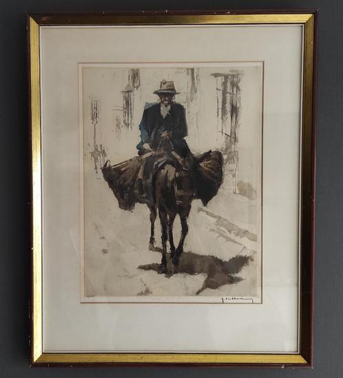 Ets "Roger Hebbelinck" I, Antiek en Kunst, Kunst | Etsen en Gravures, Ophalen