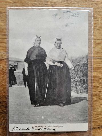 SCHEVENINGEN klederdracht vissersvrouwen 1906 - PRACHTIG beschikbaar voor biedingen