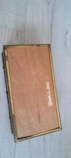 Vintage Sigarendoos met koperen beslag, Antiek en Kunst, Antiek | Boeken en Bijbels, Ophalen of Verzenden