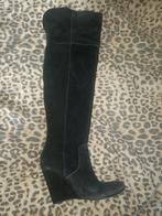 suede overknee boots, Gedragen, Hoge laarzen, Zwart, Ophalen