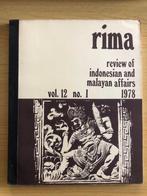 Review of Indonesian and Malayan Affairs, vol. 12 1&2 1978, Ophalen of Verzenden, Gelezen, Diverse auteurs