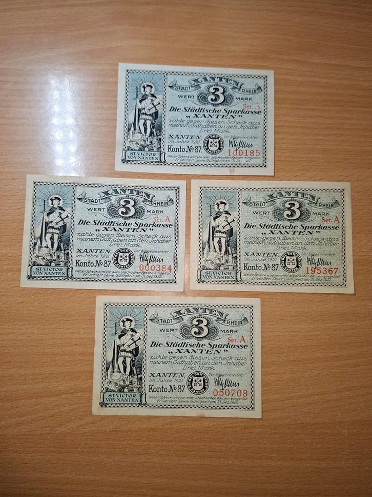 Duits Notgeld Xanten Noodgeld, Postzegels en Munten, Bankbiljetten | Europa | Niet-Eurobiljetten, Duitsland, Ophalen of Verzenden