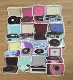 Lp platen speler stickers, Verzenden, Nieuw, Meerdere stickers