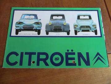 Folder Citroen 2CV, Citroen Dyane, Citroen Ami 6 1969 beschikbaar voor biedingen