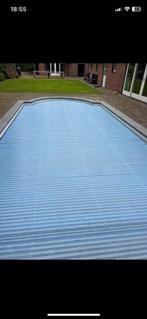 Solar lamellen deck met Romeinse trap, Tuin en Terras, 300 cm of meer, 400 cm of meer, Gebruikt, Rechthoekig