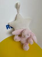 4829 Jellycat Jelly cat konijn roze aan ster speeldoosje, Ophalen of Verzenden, Zo goed als nieuw, Overige typen