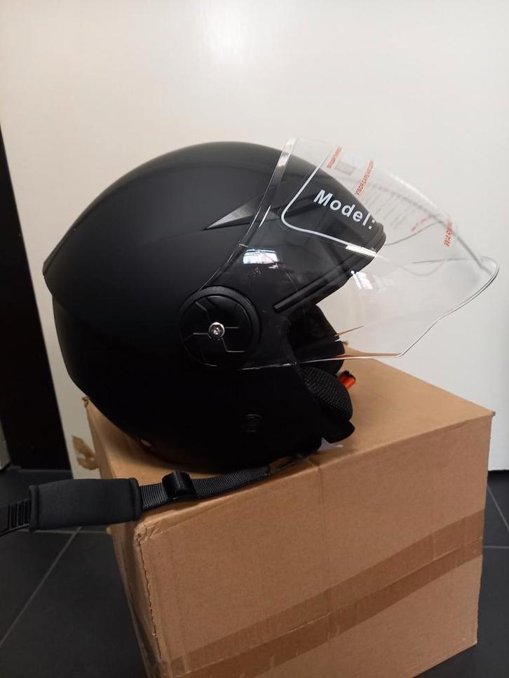 OPRUIMING NIEUWE JETHELM, Fietsen en Brommers, Brommerhelmen, Nieuw, Large, Ophalen of Verzenden
