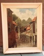 Groot olieverf schilderij van A. Hoorn in authentieke lijst, Ophalen