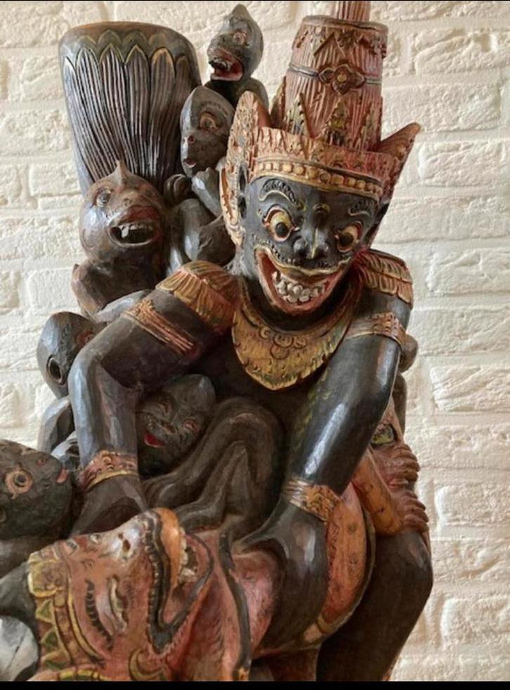 Balinees houtsnijwerk, Antiek en Kunst, Kunst | Beelden en Houtsnijwerken, Ophalen
