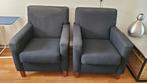 Set van 2 fauteuils antraciet zwart gaat weg ivm verhuizing, Ophalen, Minder dan 75 cm, Zo goed als nieuw, 50 tot 75 cm