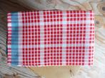 Retro Theedoek rood blauw wit echt vintage jaren 80, Ophalen of Verzenden, Nieuw, Rood, Theedoek of Handdoek