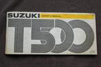 Suzuki T500 1974 motorcycle owner's manual, Ophalen of Verzenden, Suzuki