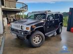Hummer H2 6.0 V8 AUT 330 PK 2004 Zwart Youngtimer, Auto's, Hummer, Automaat, 320 pk, Zwart, Grijs