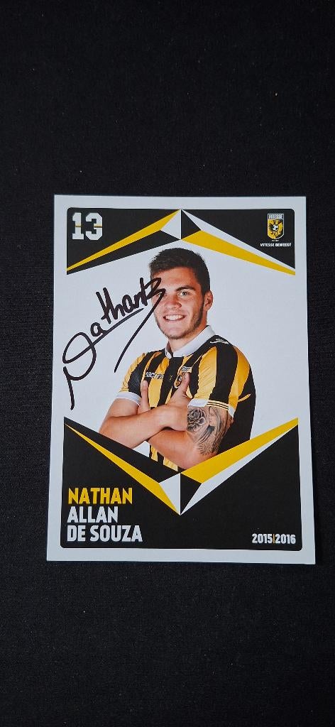Spelerskaart met handtekening; Nathan #2 Vitesse, Verzenden, Nieuw, Vitesse, Spelerskaart
