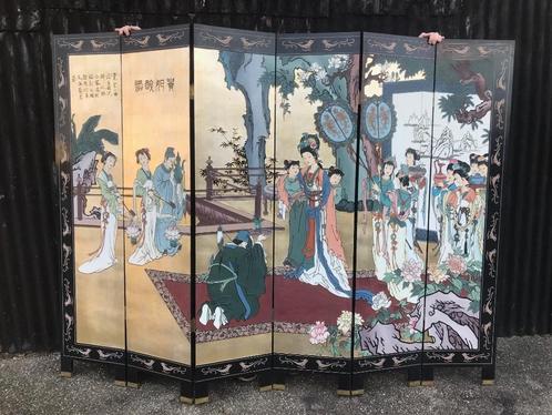 Chinees kamerscherm chinese roomdevider handbeschilderd, Huis en Inrichting, Woonaccessoires | Kamerschermen, Zo goed als nieuw