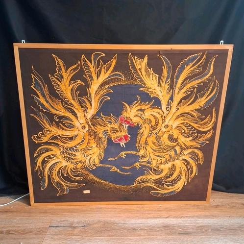 Mooie Grote Batik Wandlamp, Huis en Inrichting, Lampen | Wandlampen, Ophalen