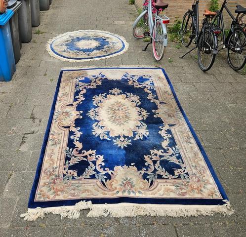 handgeknoopt chinees kleed., Huis en Inrichting, Stoffering | Tapijten en Kleden, Gebruikt, 100 tot 150 cm, 200 cm of meer, Rechthoekig