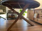 Eet tafel rond, Huis en Inrichting, Tafels | Eettafels, Ophalen, Rond, Zo goed als nieuw, 100 tot 150 cm