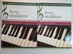 Bladmuziek Piano - Korte Stukken Deel 1 & 2 - Nieuwstaat, Muziek en Instrumenten, Bladmuziek, Klassiek, Les of Cursus, Ophalen of Verzenden