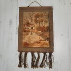 Jute wandkleed wanddecoratie boho kunst 40x72 cm, Huis en Inrichting, Woonaccessoires | Wanddecoraties, Ophalen of Verzenden, Zo goed als nieuw